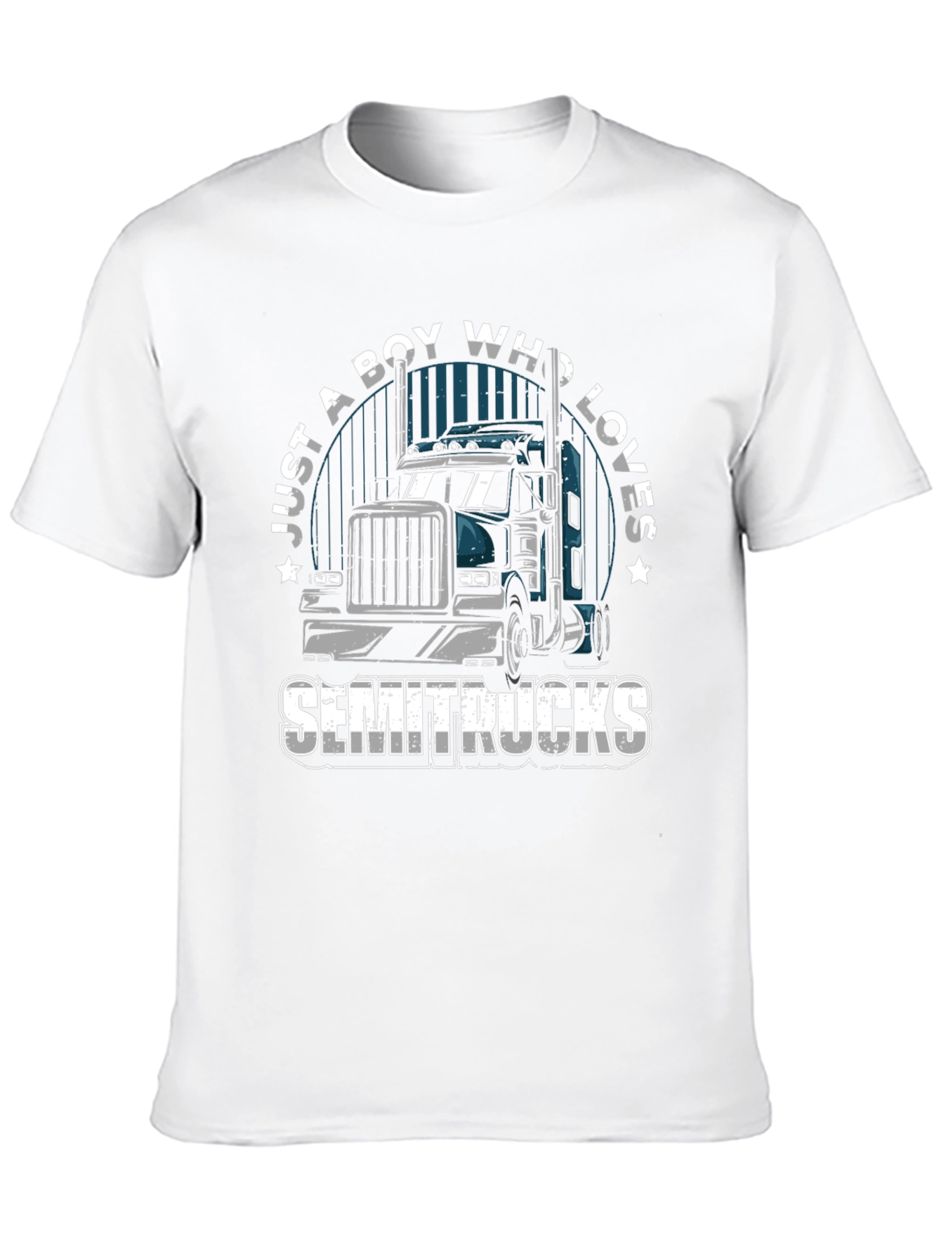 Boy Who Loves Semitrucks T-Shirt | Trucker Tee
