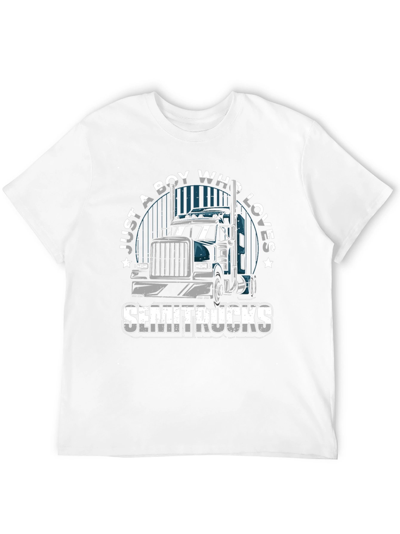 Boy Who Loves Semitrucks T-Shirt | Trucker Tee