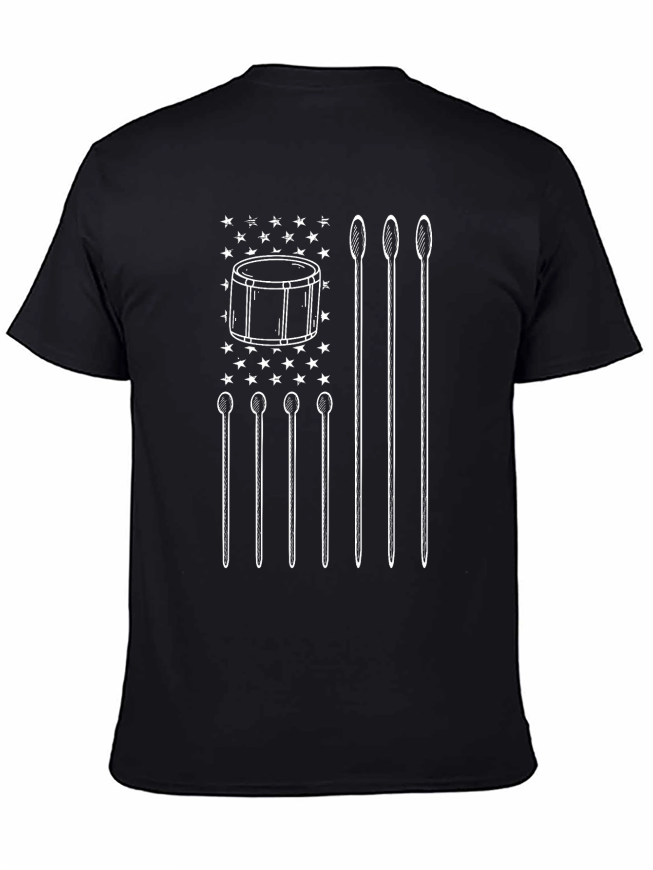 Drum American Flag Graphic Tee