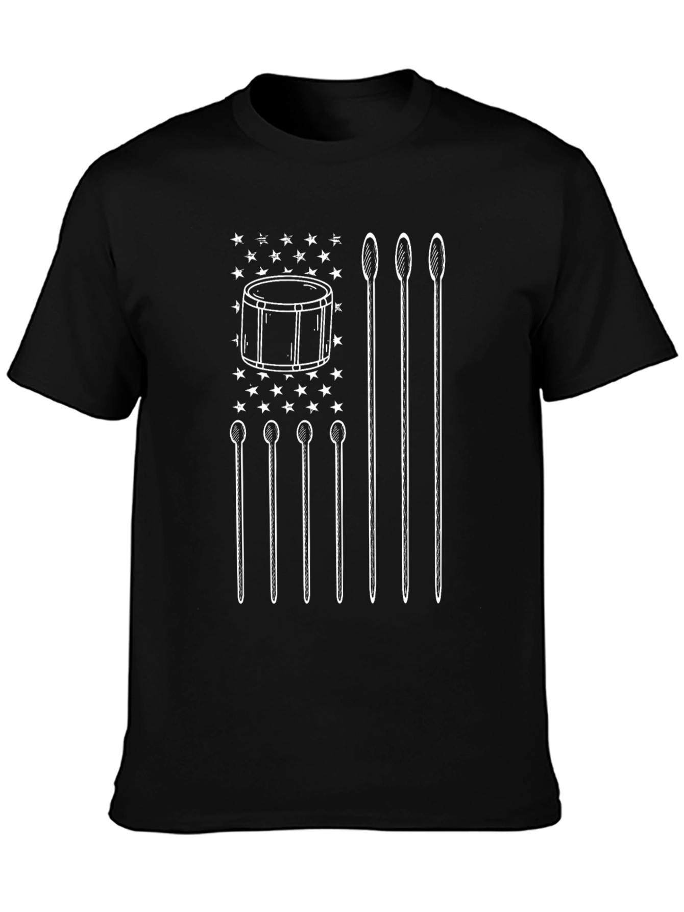 Drum American Flag Graphic Tee