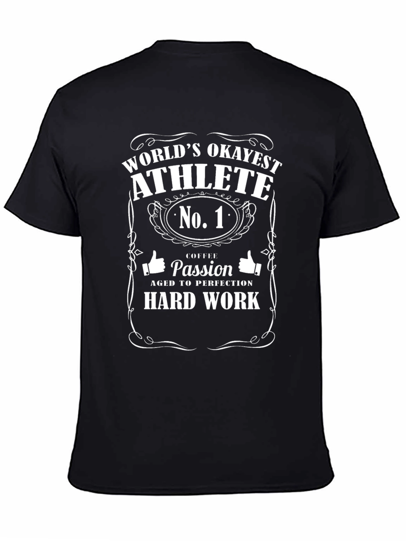 Worlds Okayest Athlete T-Shirt - Funny Gym Tee