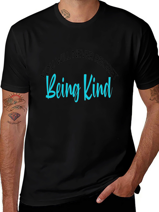 Be Kind Graphic Tee - Soft Black Cotton T-Shirt