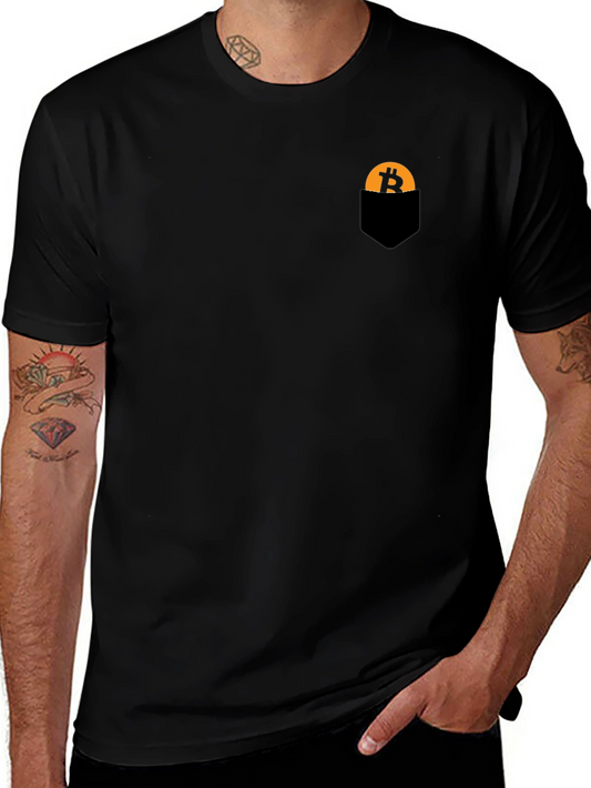 Bitcoin Pocket Tee - Crypto Style