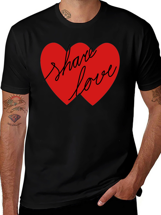 Share Love Graphic Tee - Black