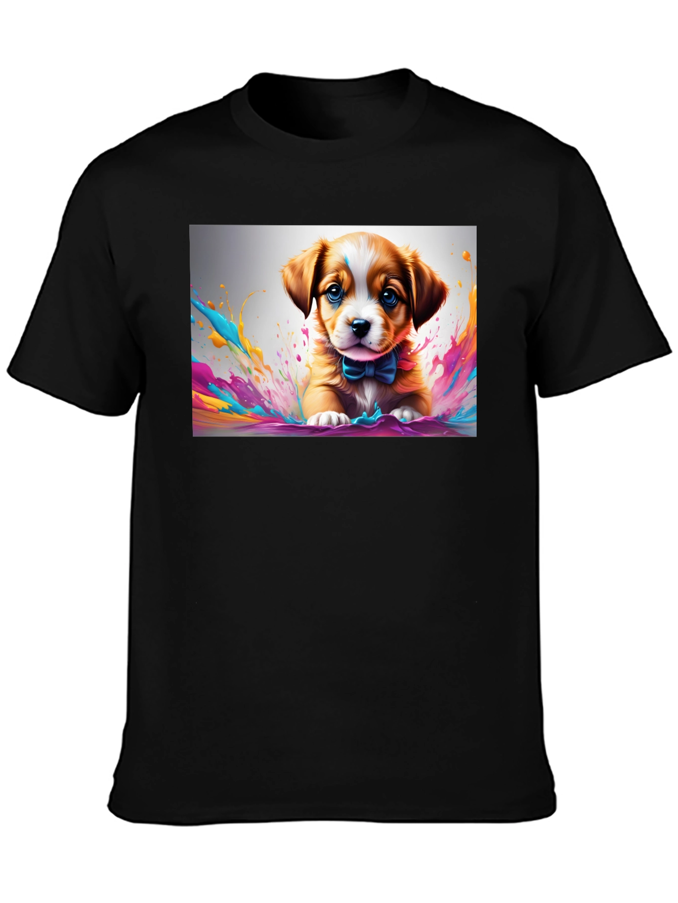 Cute Puppy Art T-Shirt - Stylish Graphic Tee
