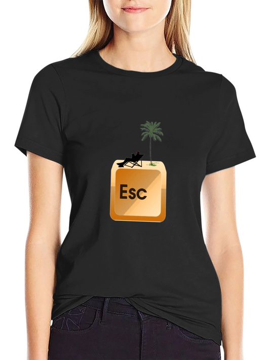 Escape Key T-Shirt - Vacation Mode On