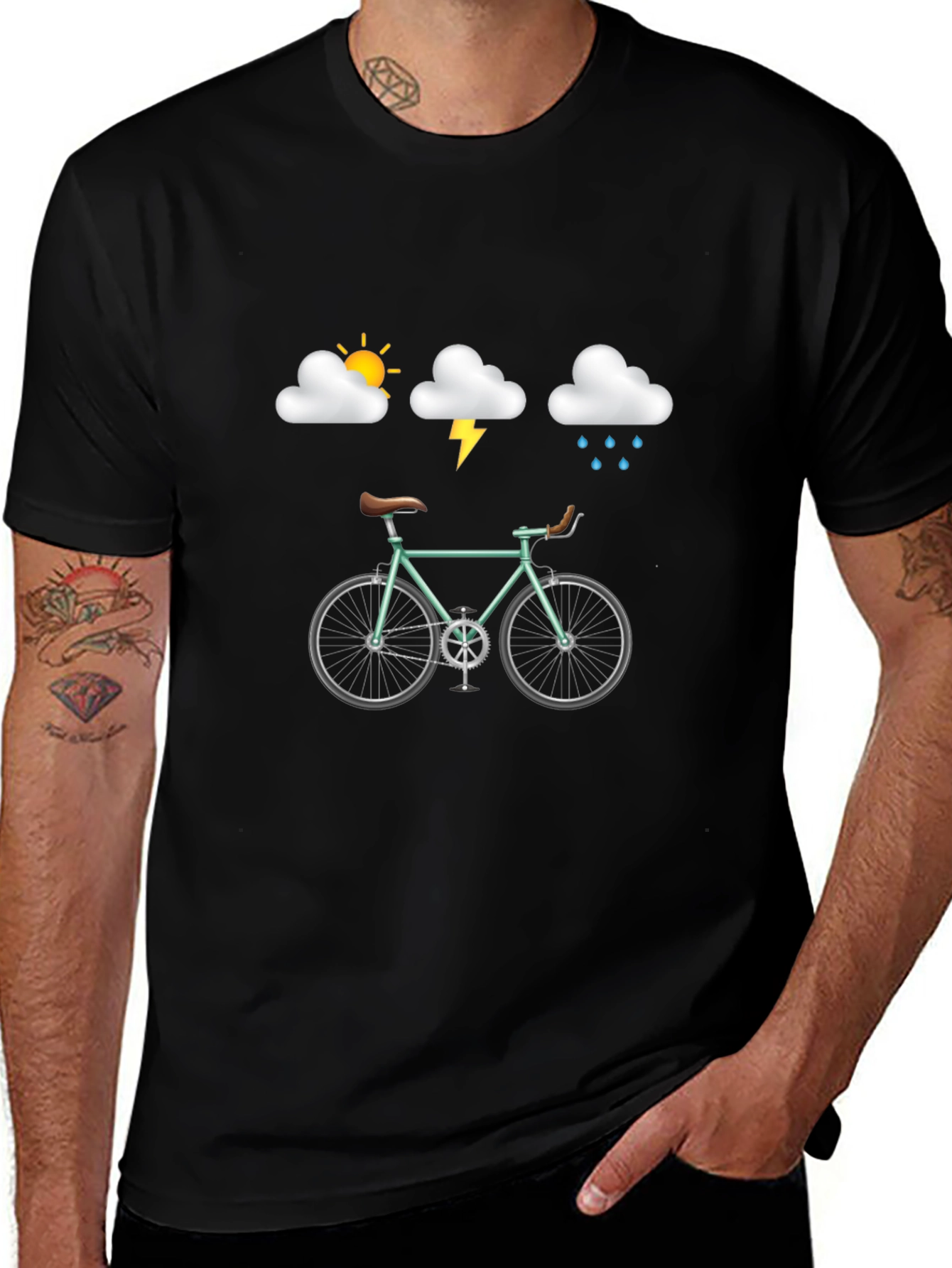 Weather Bike Black T-Shirt