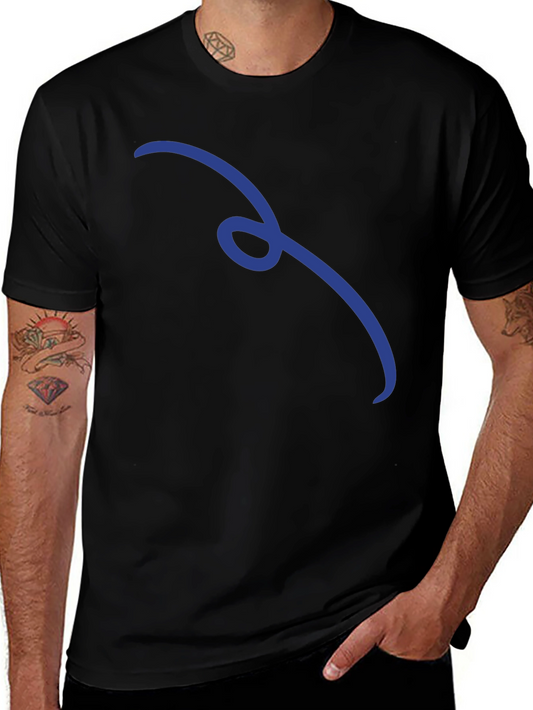 Minimalist Curve Black T-Shirt