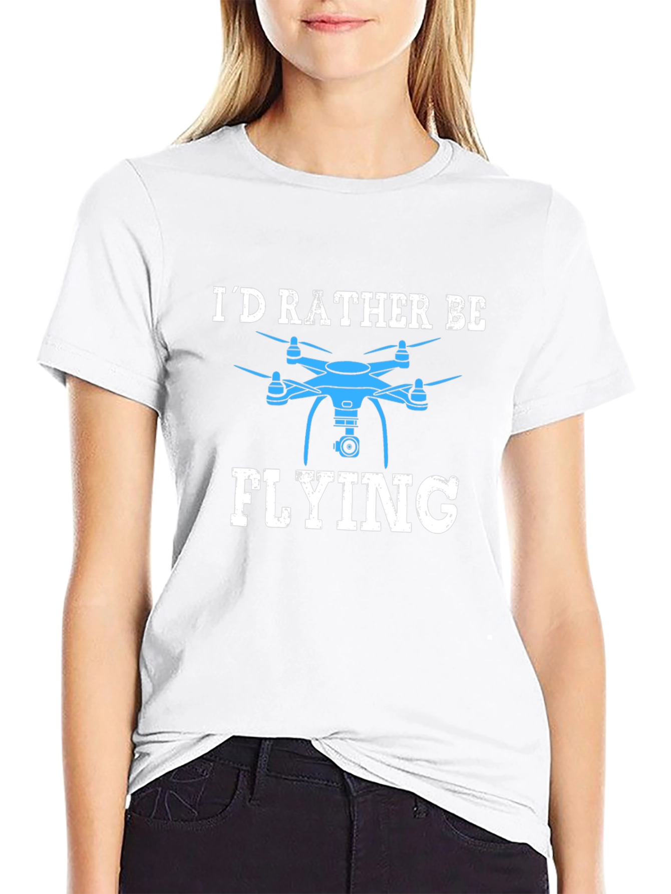 Id Rather Be Flying Drone T-Shirt
