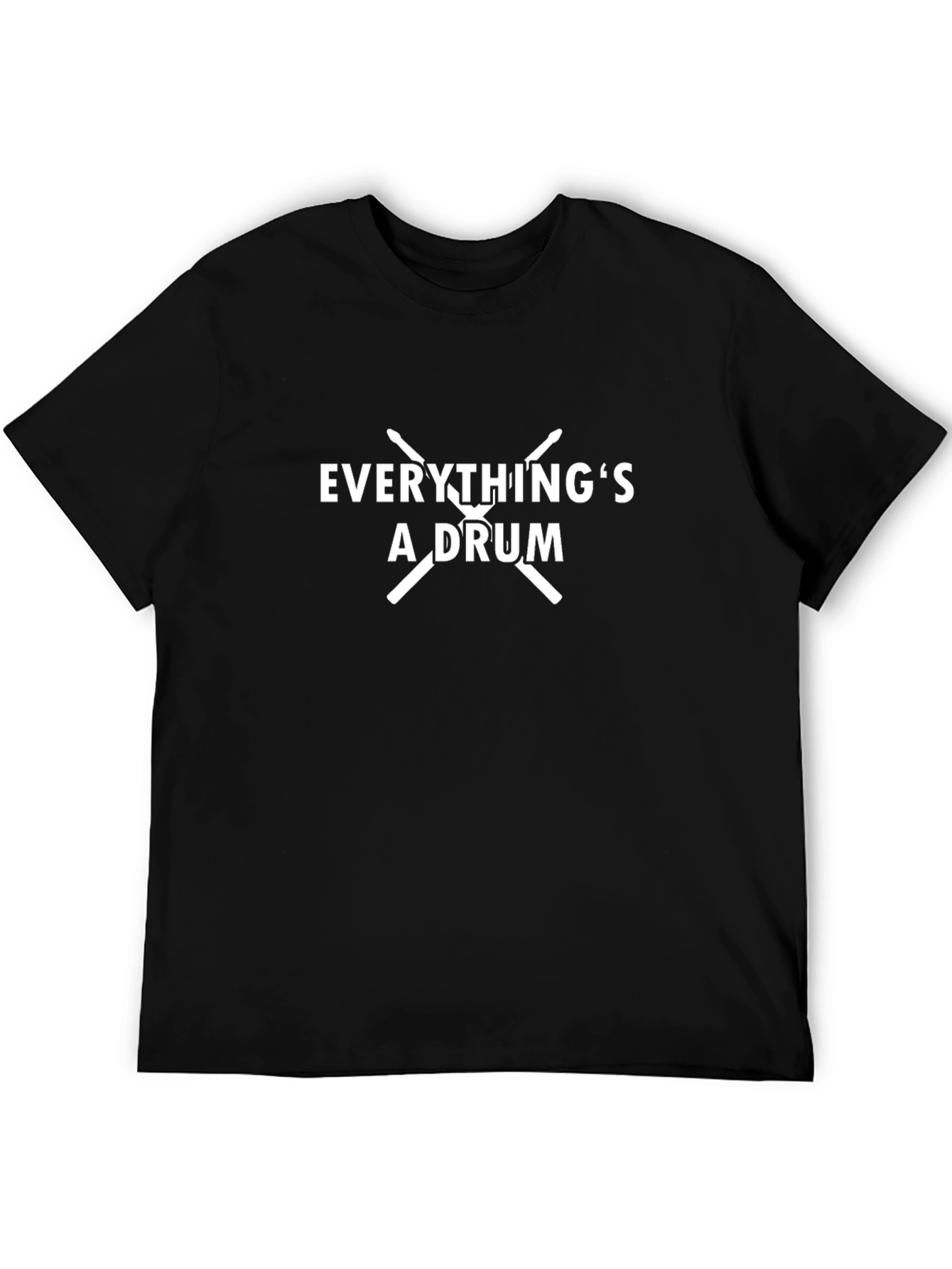 Everythings A Drum Black T-Shirt