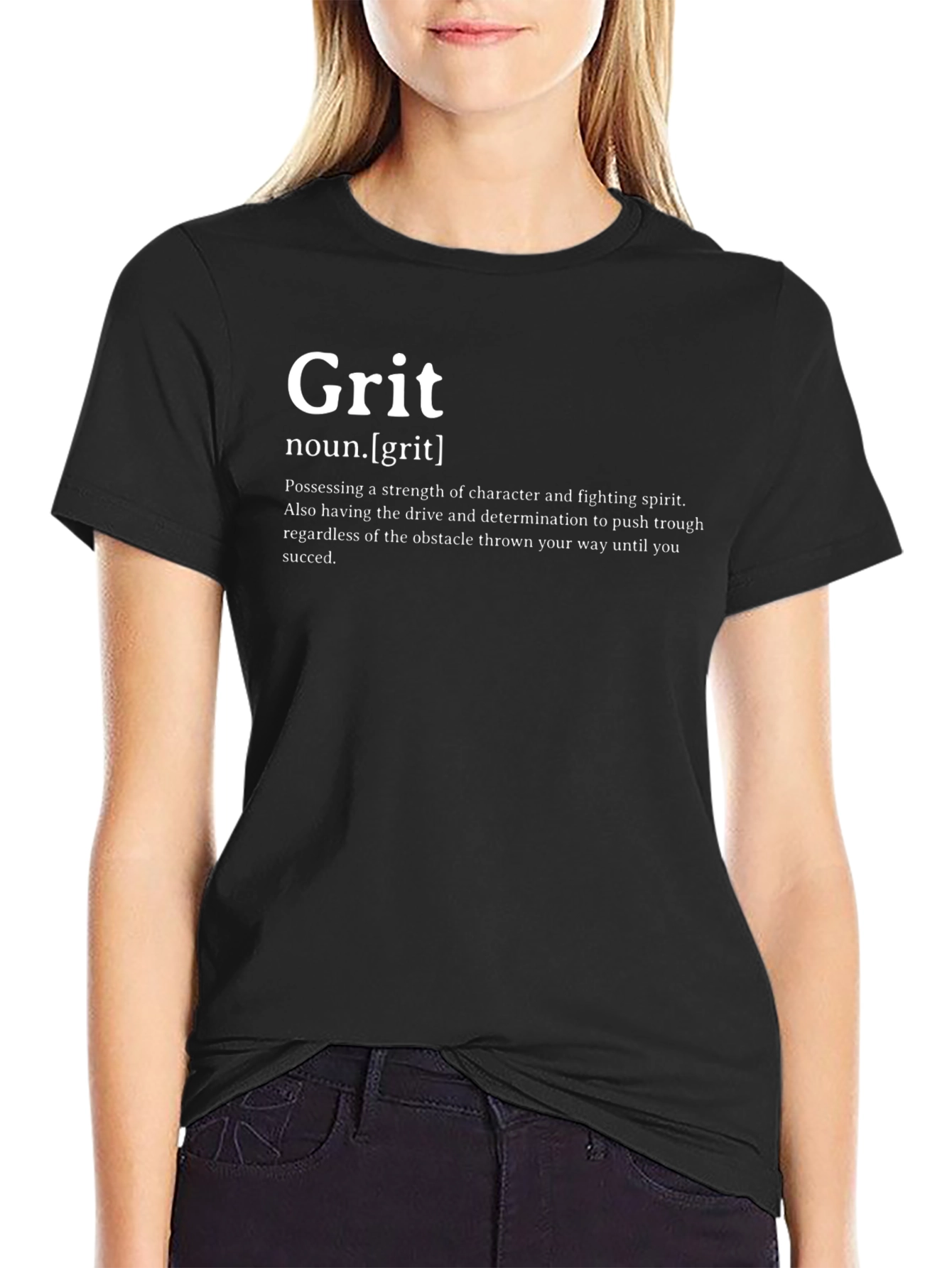 Grit Definition Black T-Shirt