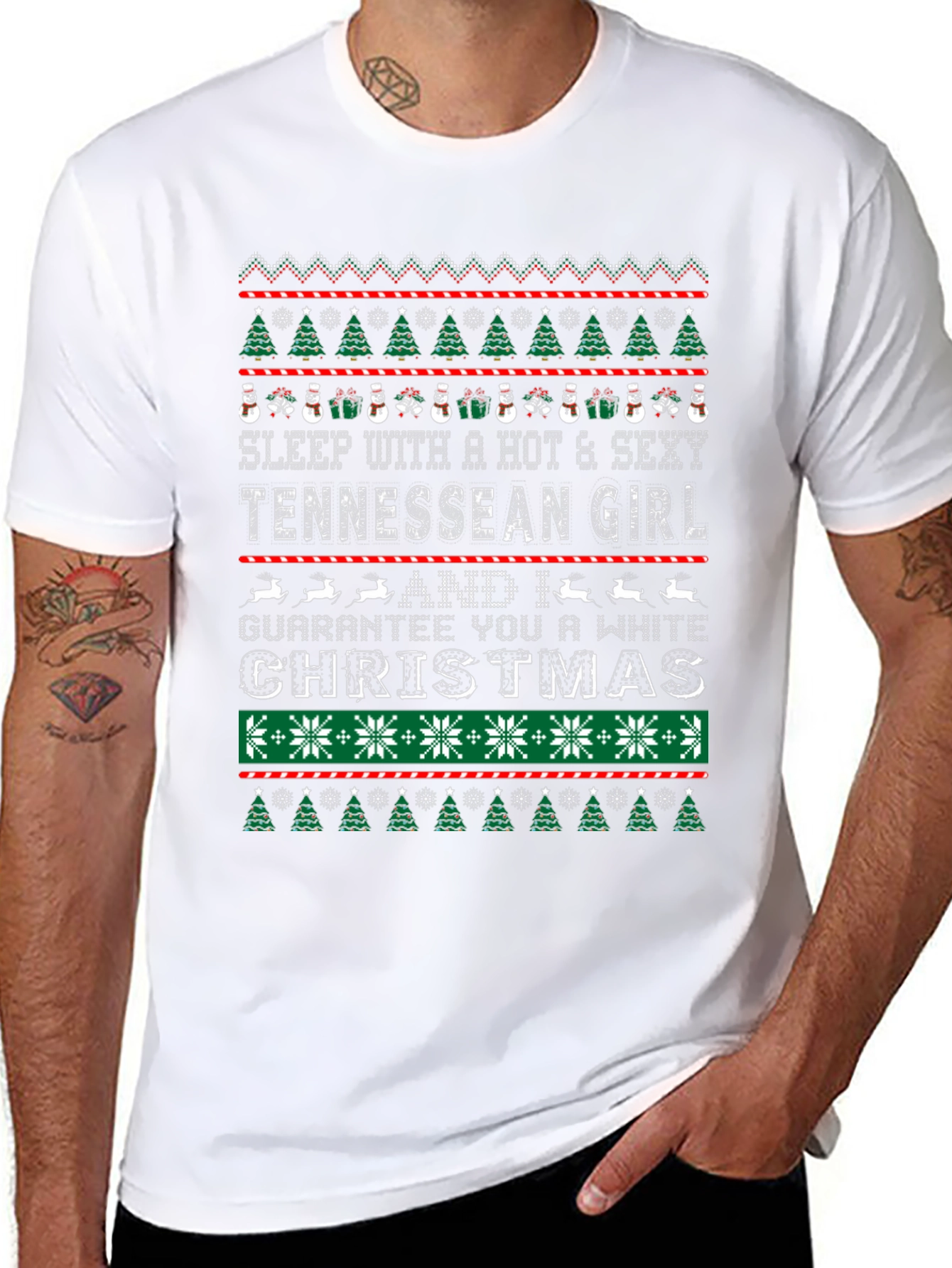 Tennessee Christmas Graphic T-Shirt