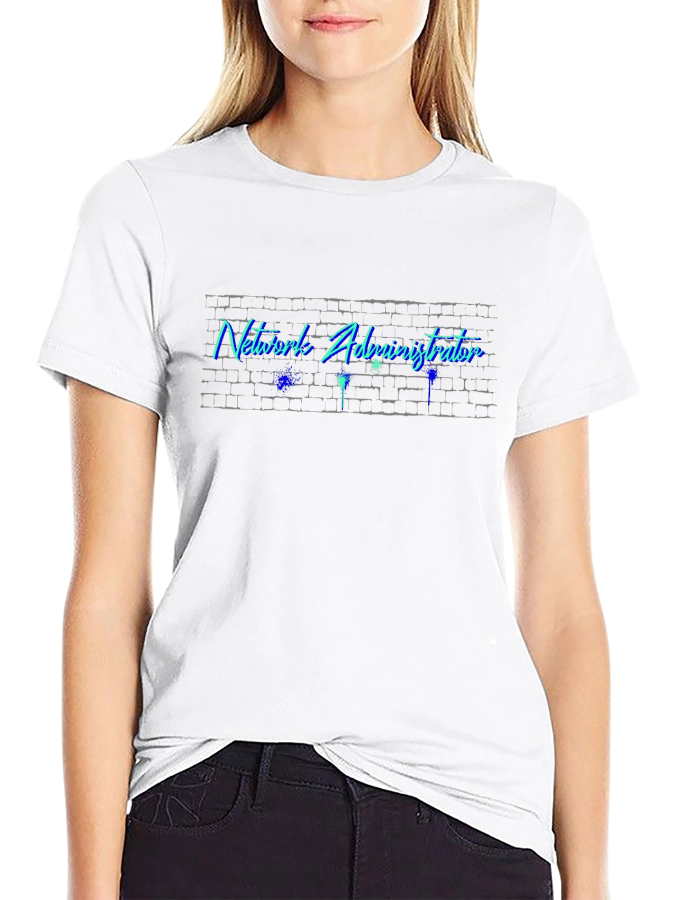 Network Administrator T-Shirt - Brick Wall Design