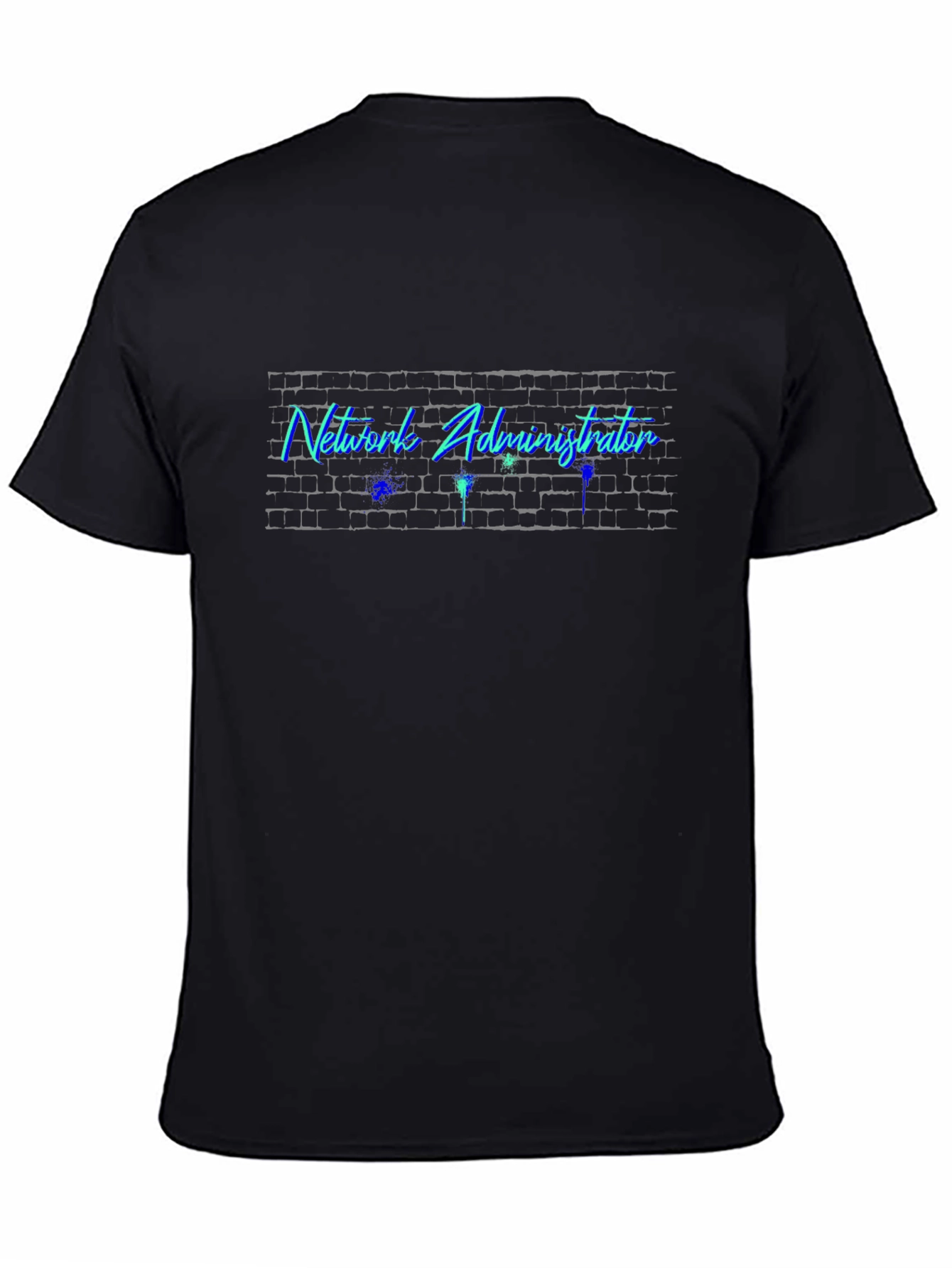 Network Administrator T-Shirt - Brick Wall Design