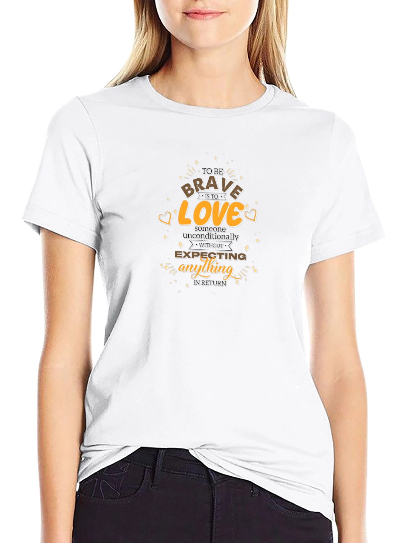 Brave to Love Graphic Tee - Inspirational Black T-Shirt