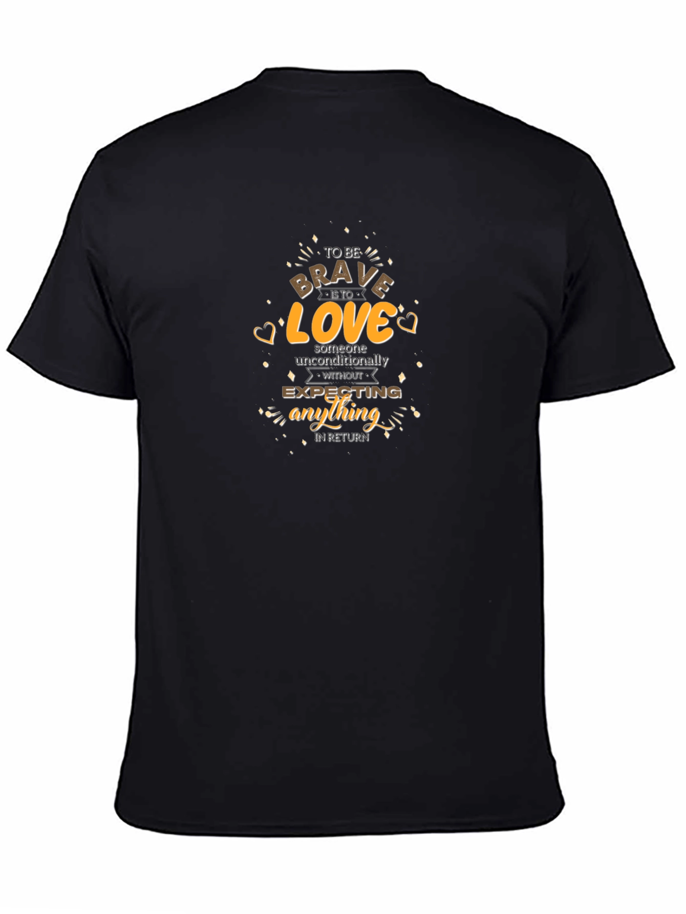 Brave to Love Graphic Tee - Inspirational Black T-Shirt
