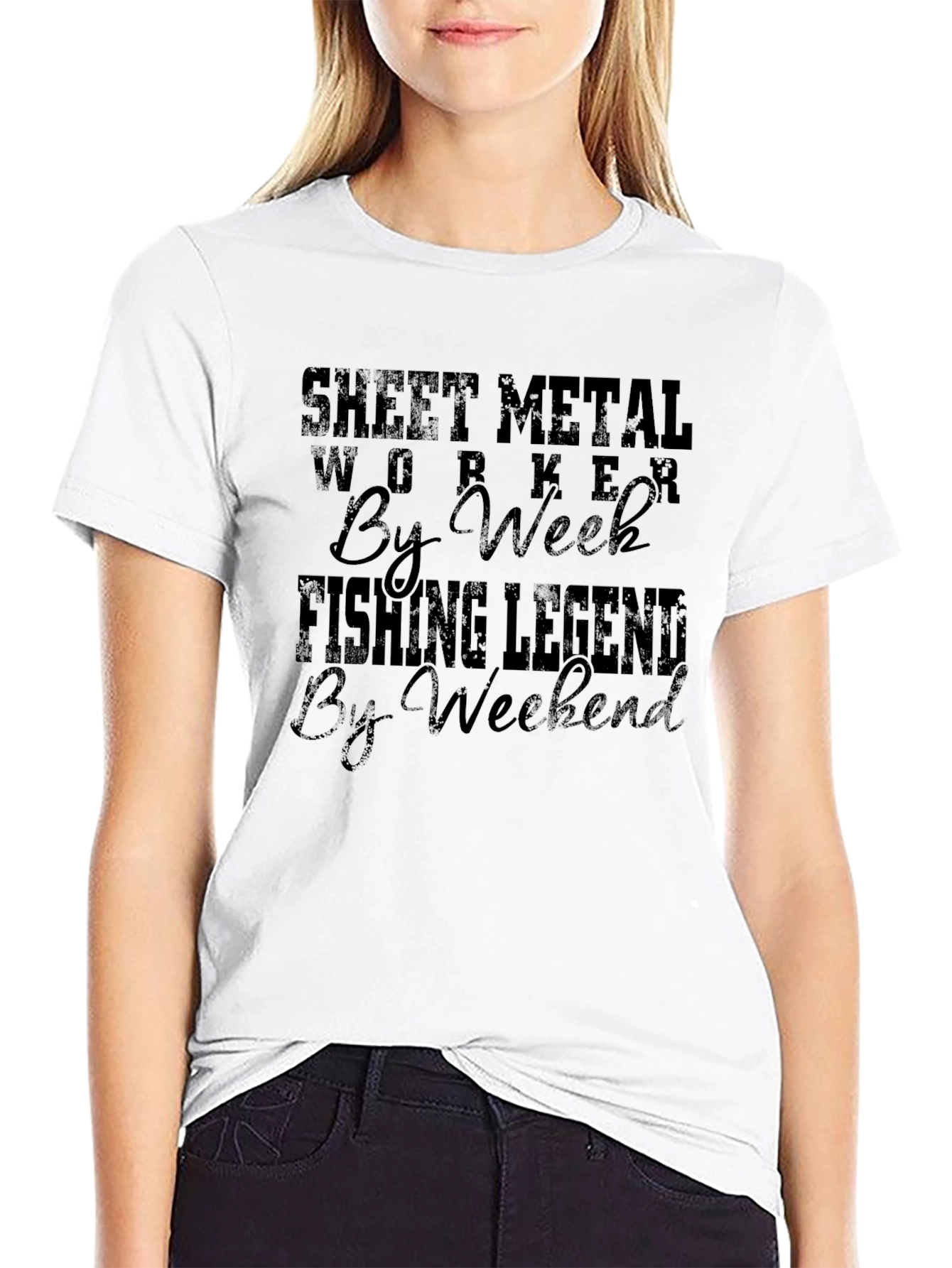 Sheet Metal Worker Fishing Legend T-Shirt