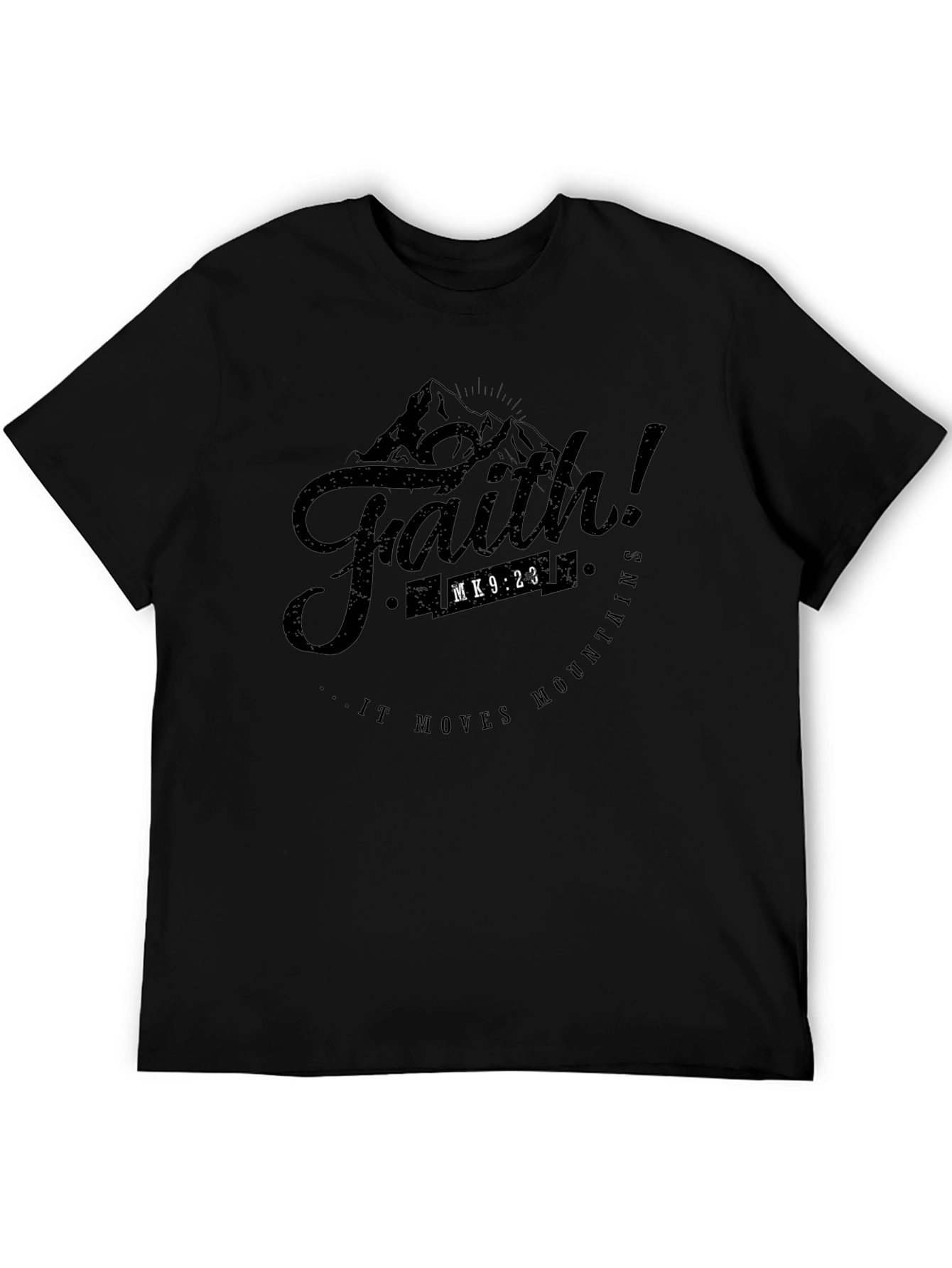 Faith Moves Mountains Graphic Tee - Christian Inspired T-Shirt