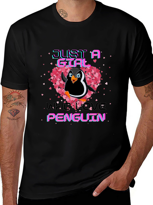 Just A Girl Who Loves Penguins T-Shirt