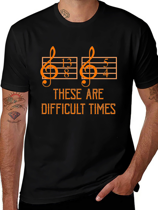 Difficult Times Music Math T-Shirt
