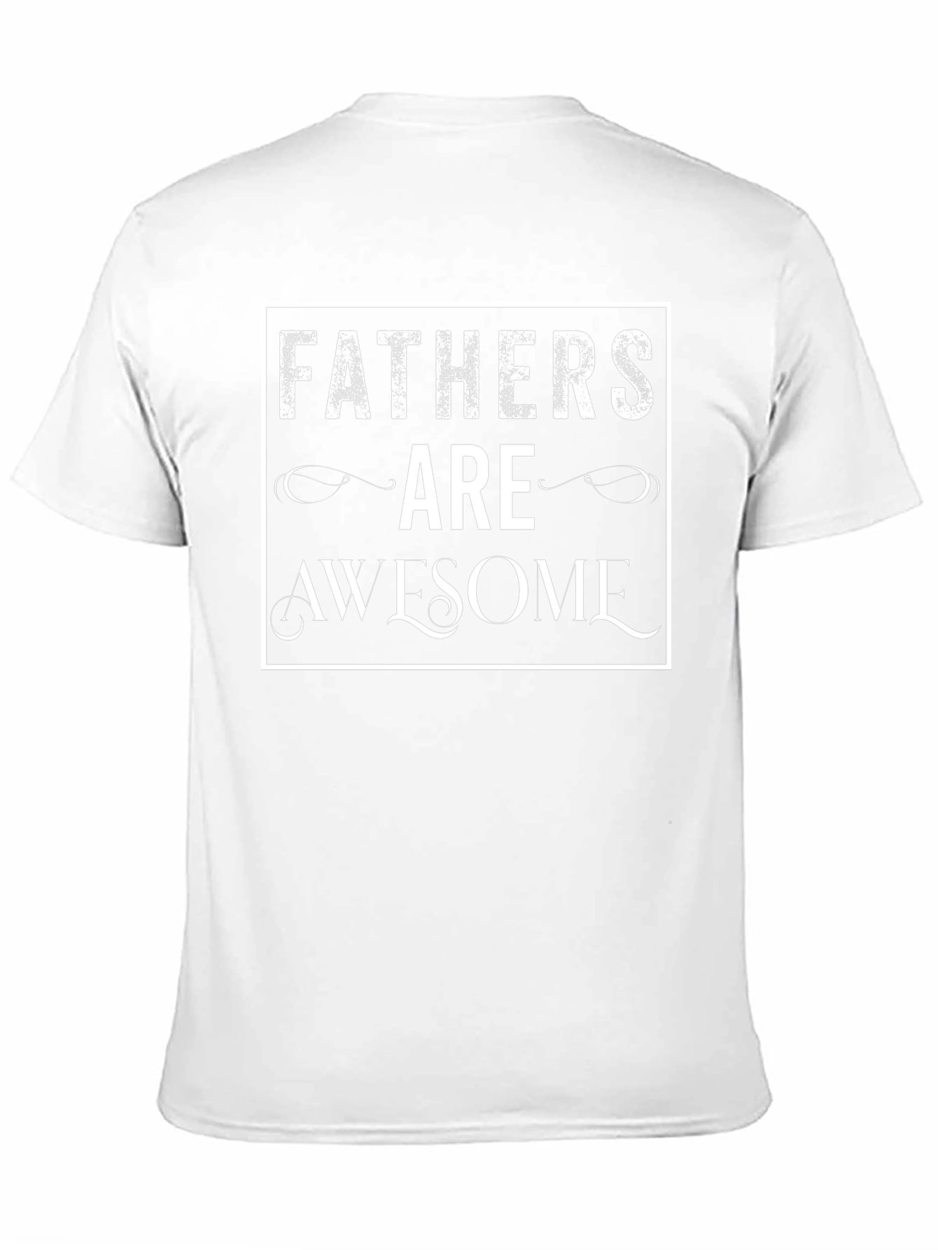 Fathers Are Awesome Graphic T-Shirt - Black