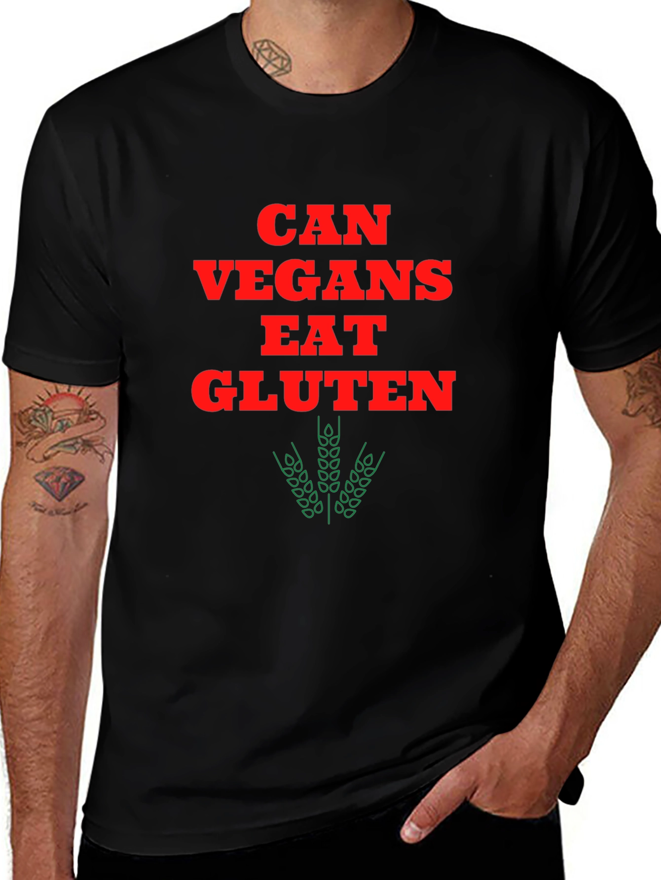 Can Vegans Eat Gluten? Graphic T-Shirt