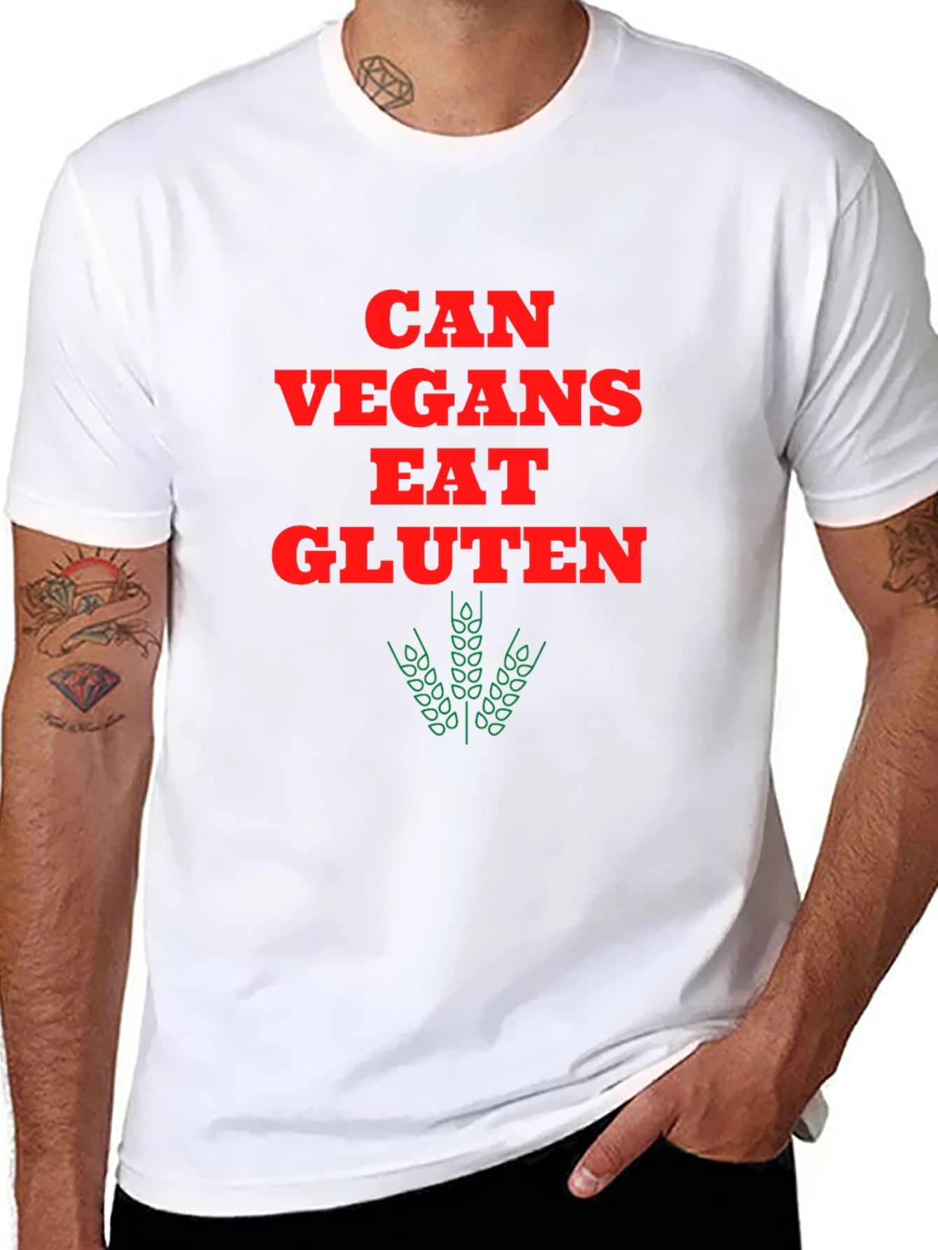 Can Vegans Eat Gluten? Graphic T-Shirt
