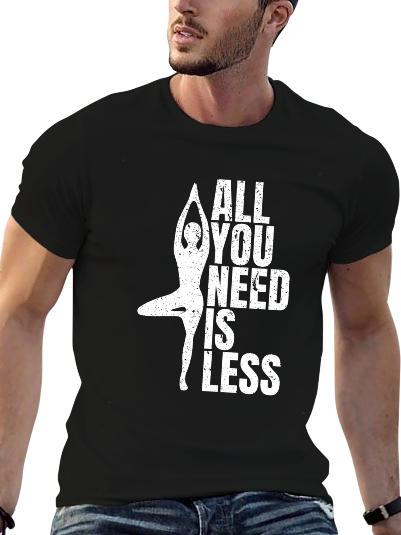 Yoga Lovers Tee: All You Need is Less T-Shirt