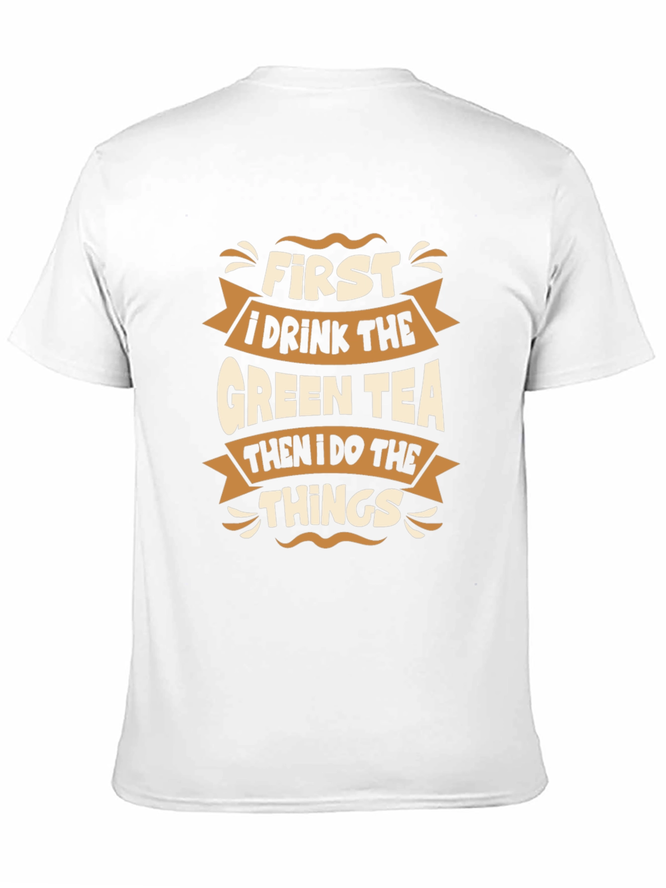 Green Tea Lover Black T-Shirt