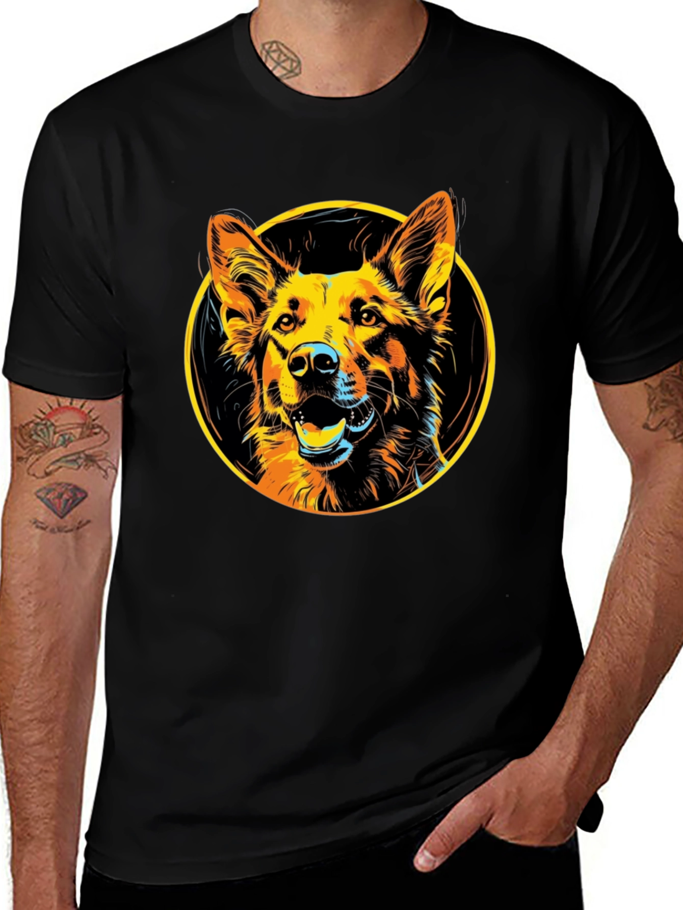 Dog Portrait T-Shirt - Graphic Tee