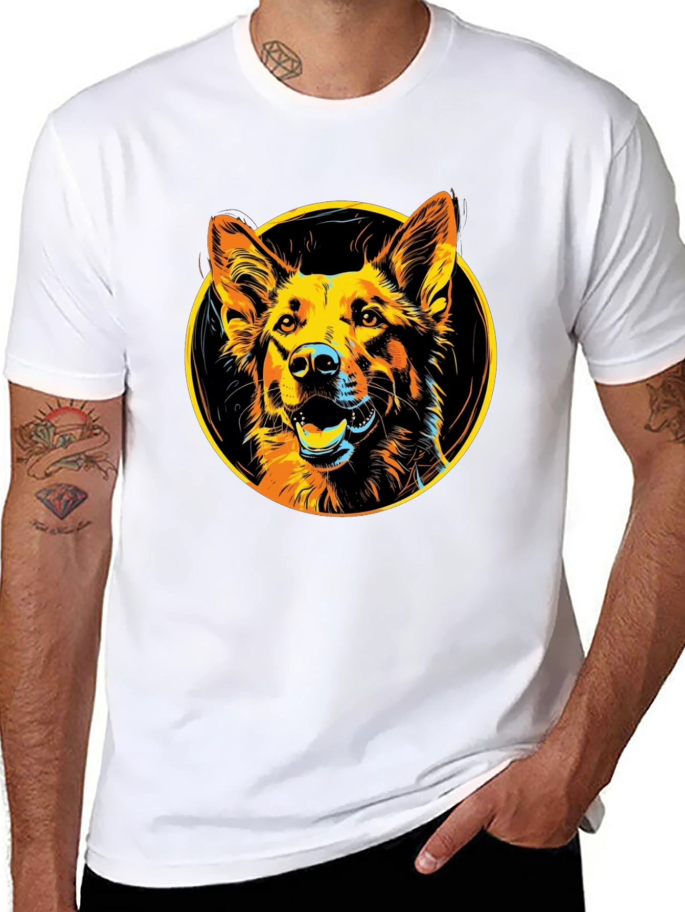 Dog Portrait T-Shirt - Graphic Tee