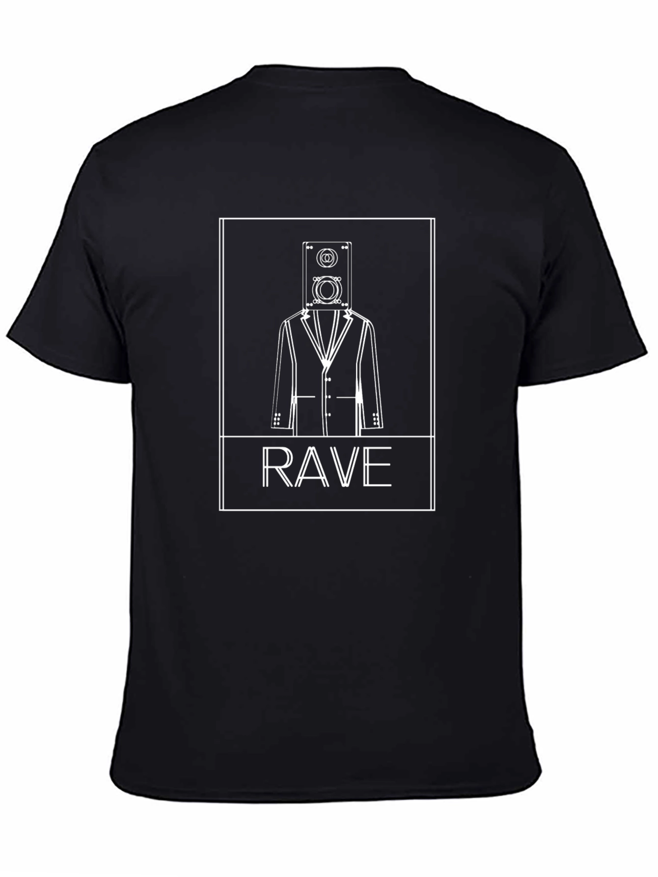 Rave Speaker Head T-Shirt - Unique Graphic Tee