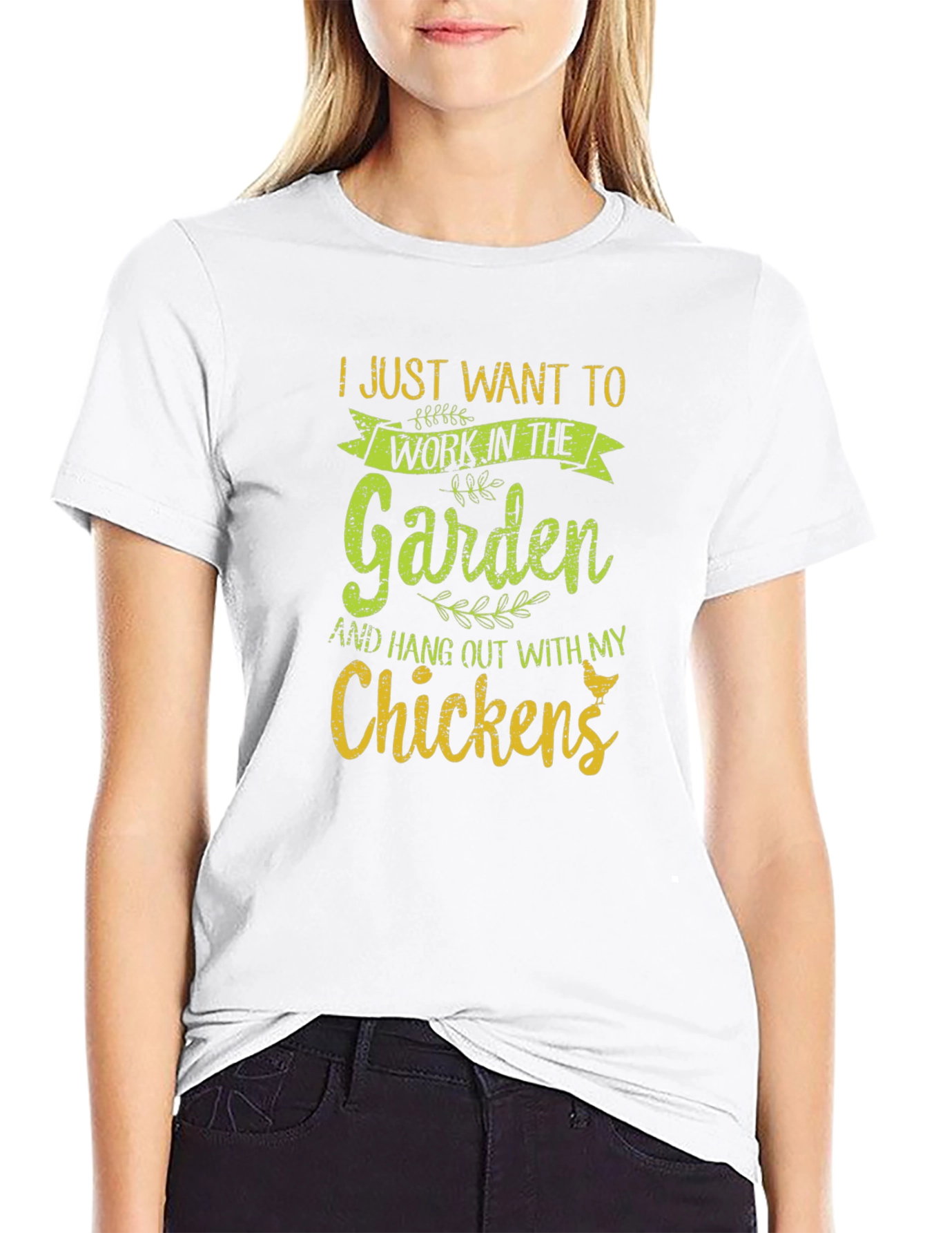 Garden & Chickens Graphic T-Shirt