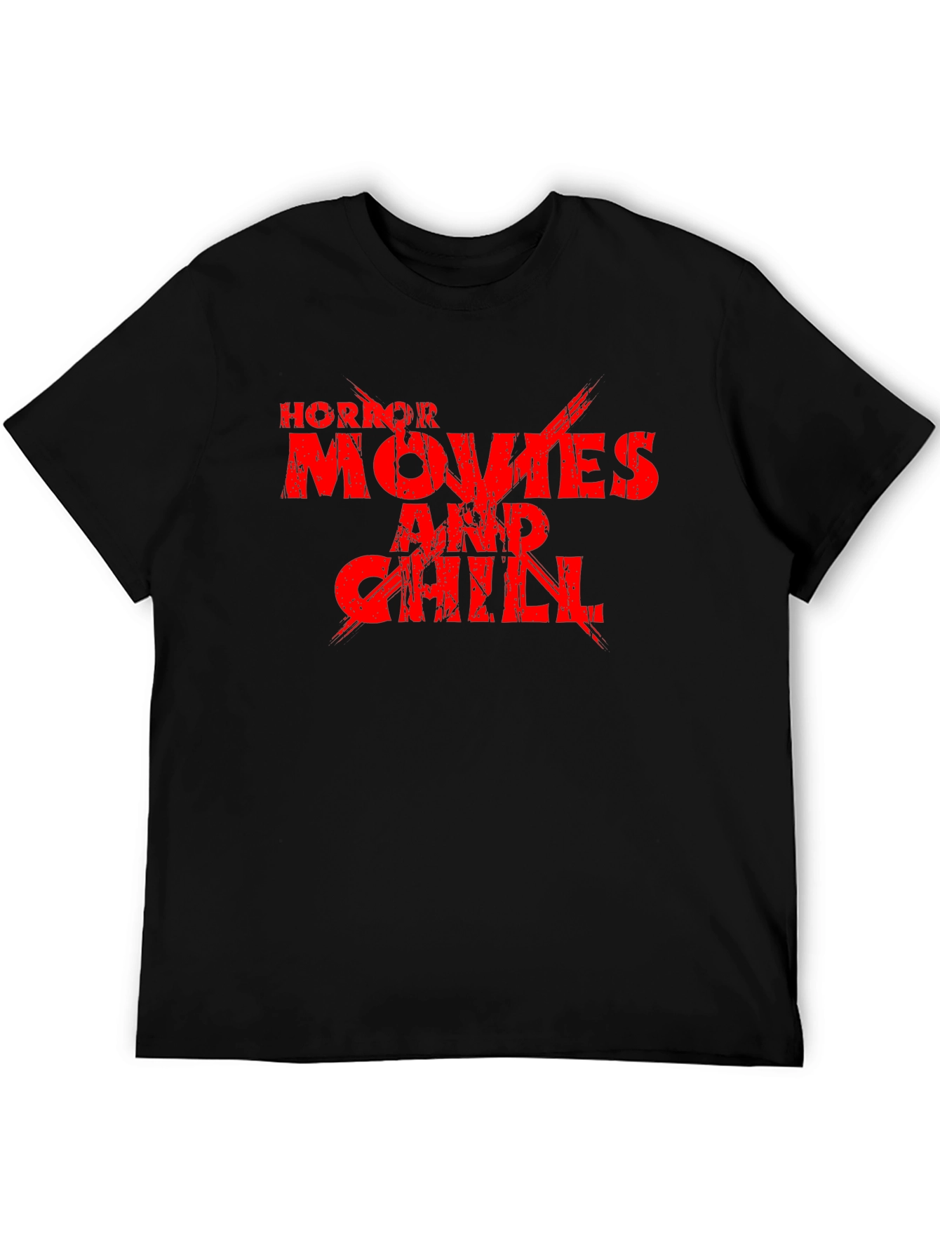 Horror Movies and Chill Black T-Shirt