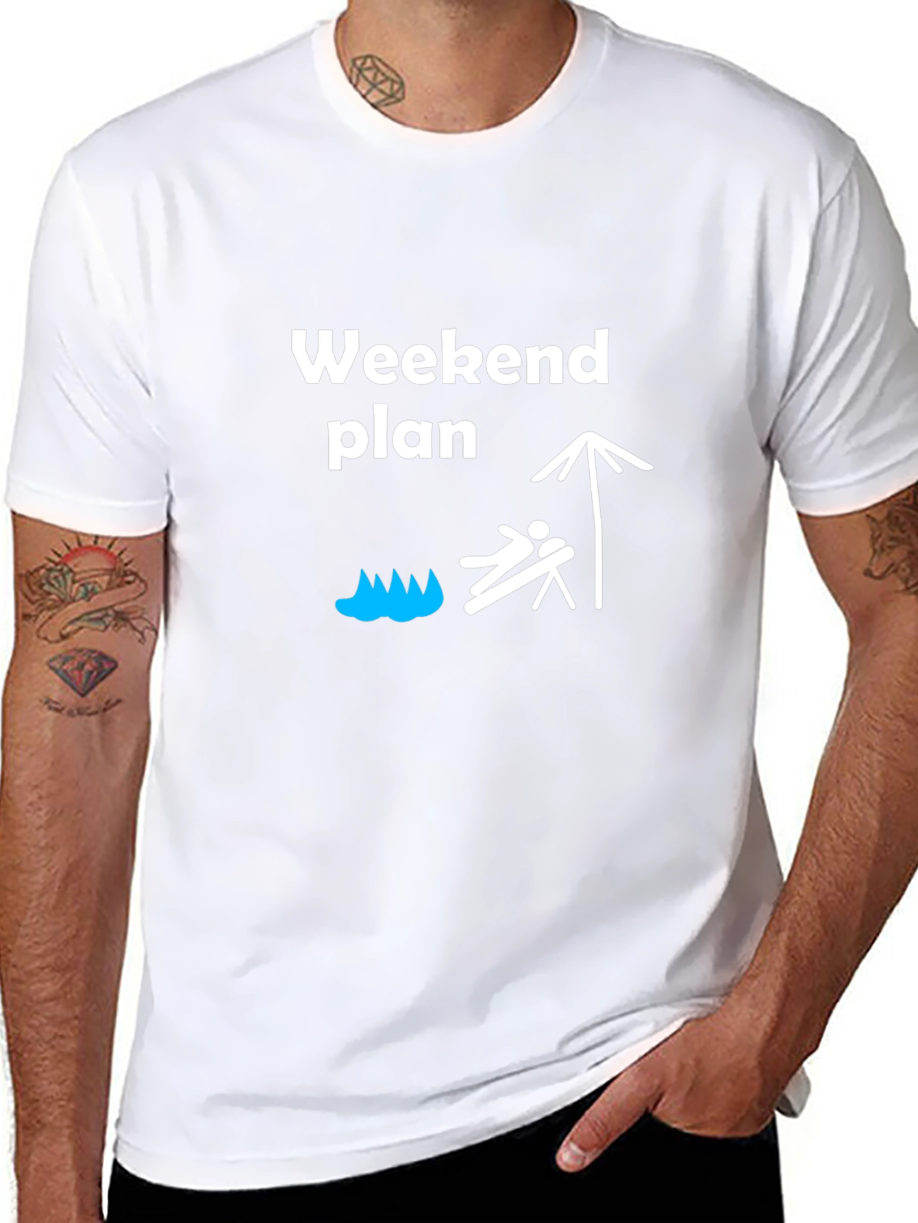Weekend Plan Graphic T-Shirt