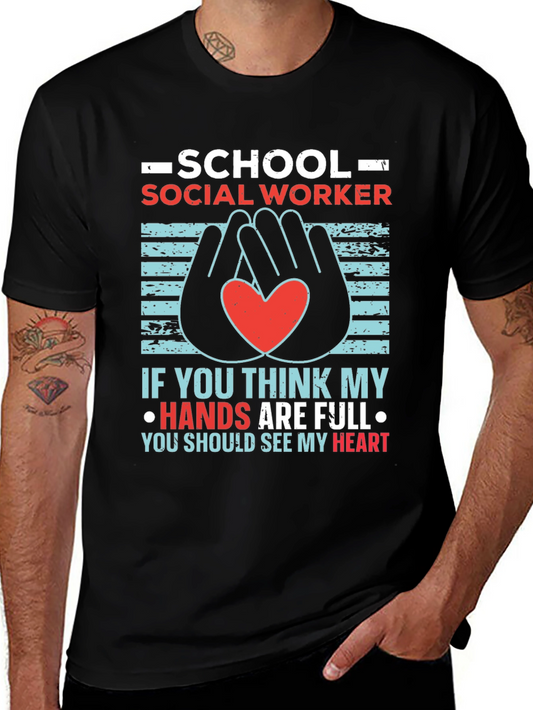 School Social Worker Graphic T-Shirt