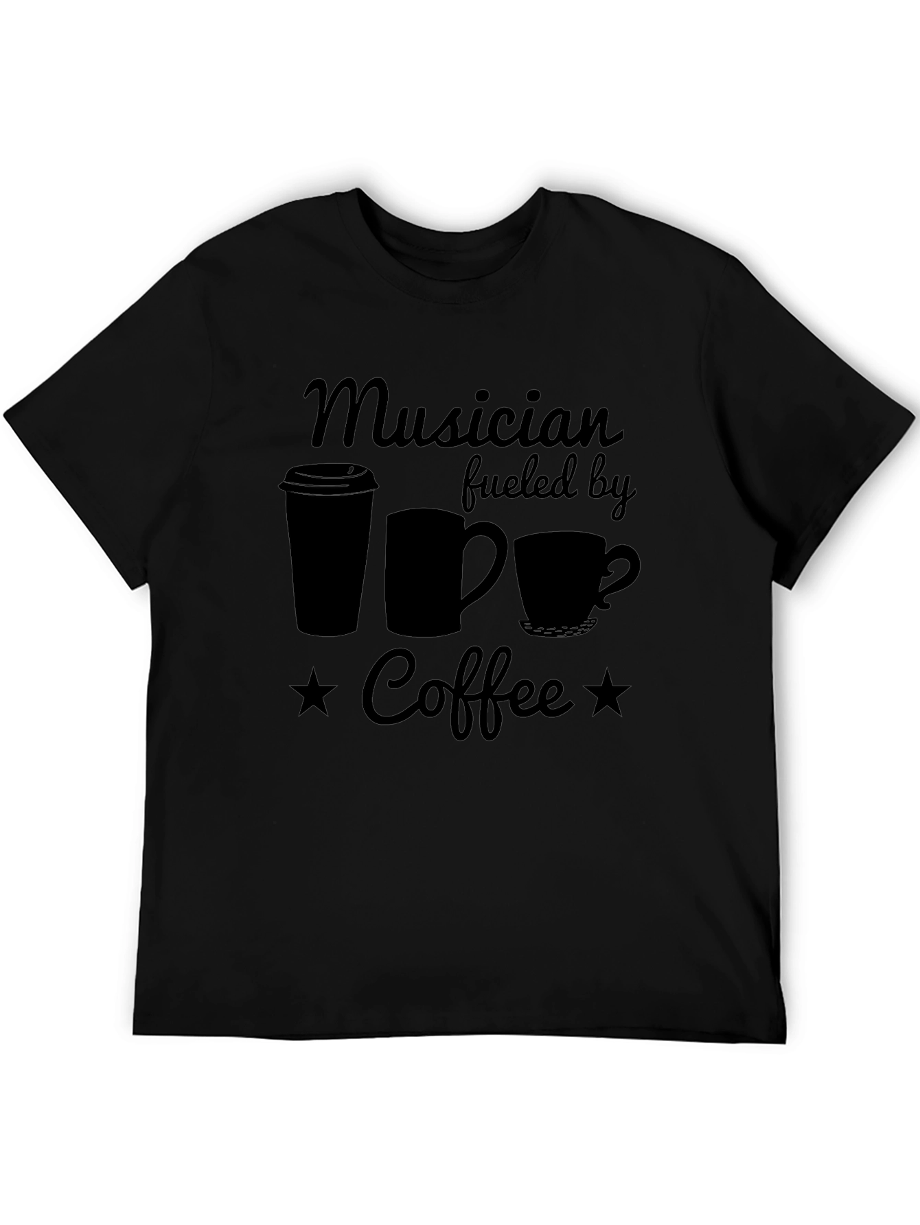 Musician Fueled by Coffee Graphic T-Shirt