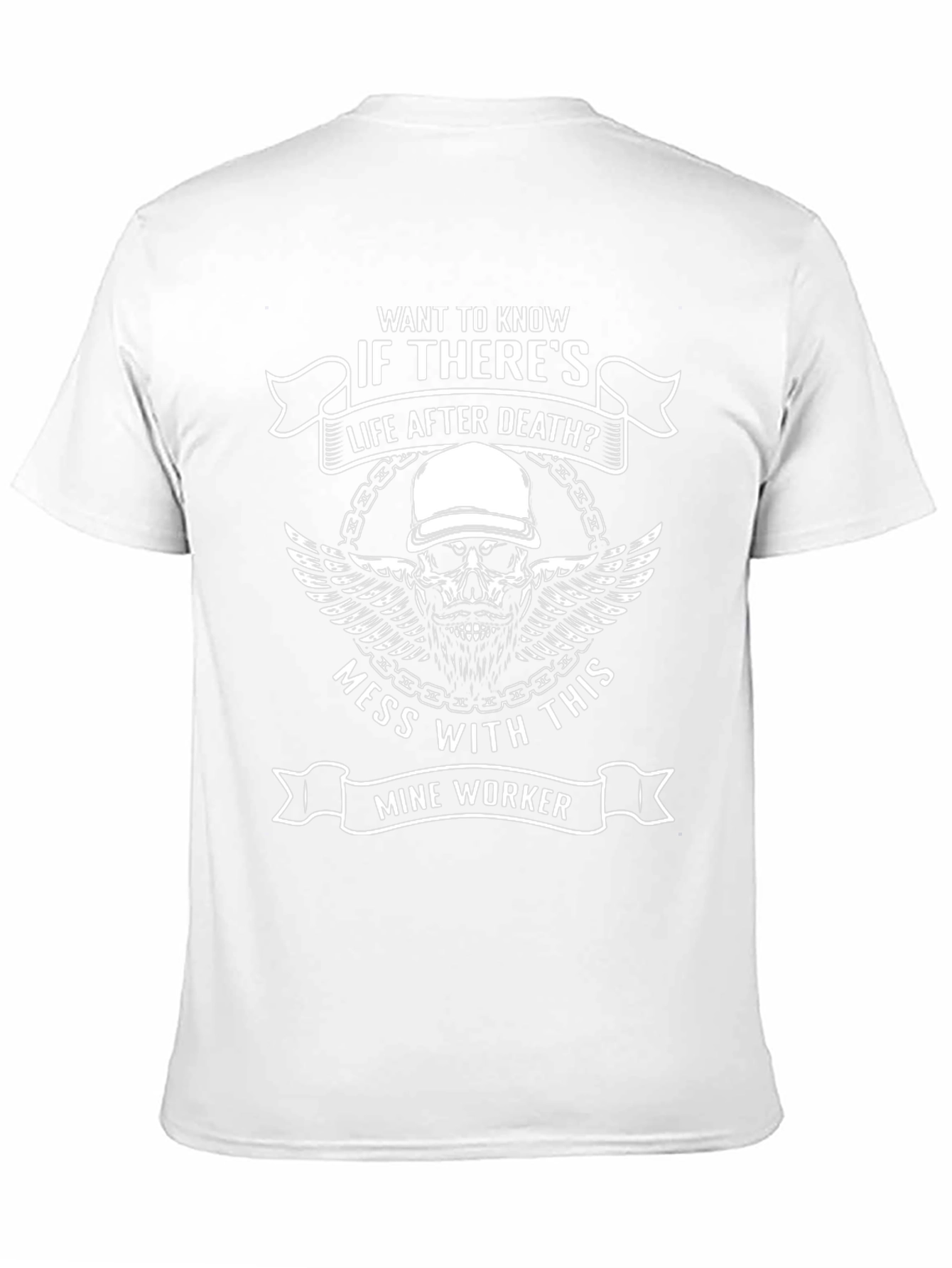 Mine Worker Skull Graphic Tee