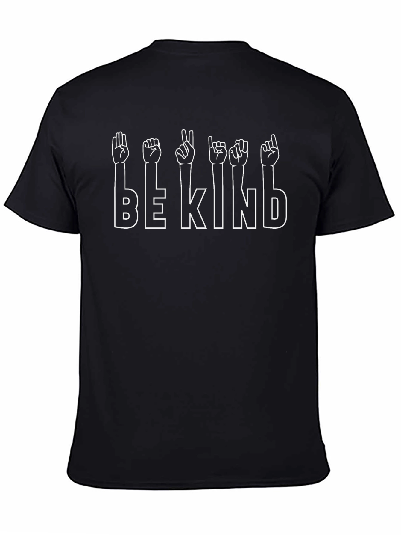Be Kind ASL T-Shirt - Black