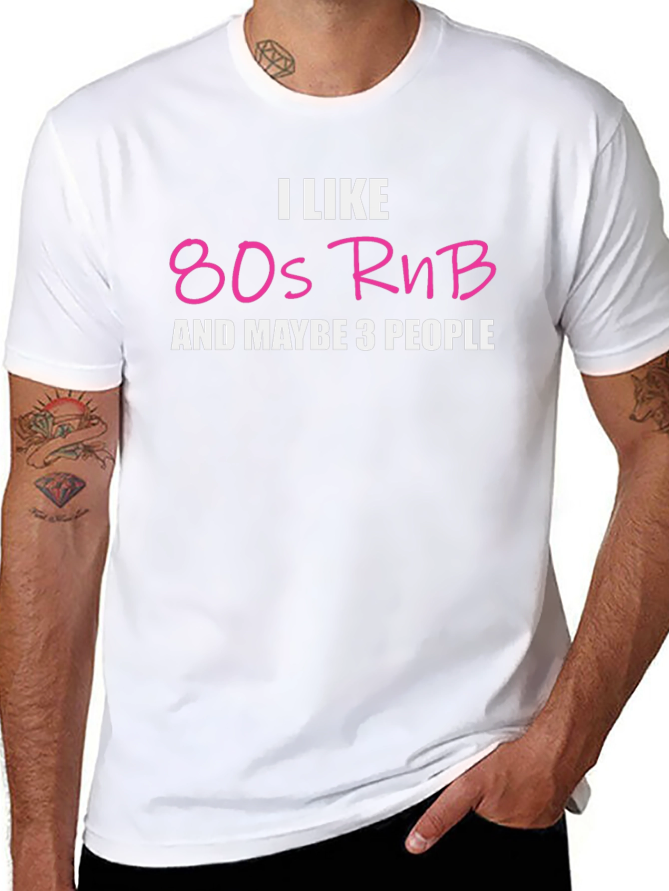 I Like 80s RnB T-Shirt - Black Cotton Tee