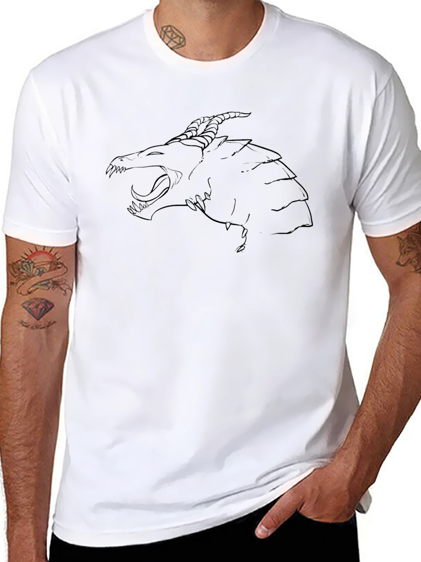 Dragon Graphic Black T-Shirt