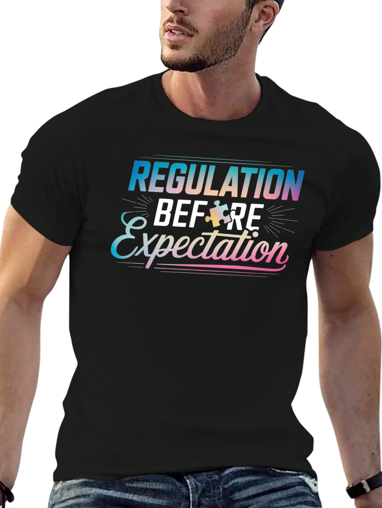 Regulation Before Expectation Autism Awareness T-Shirt