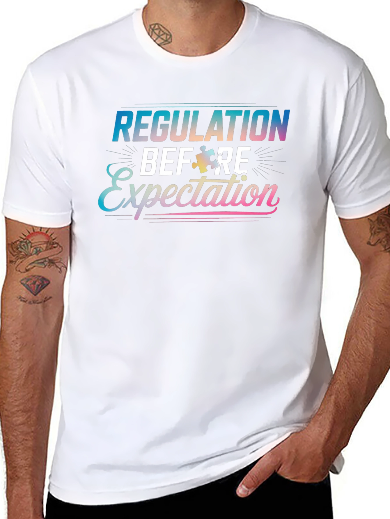 Regulation Before Expectation Autism Awareness T-Shirt