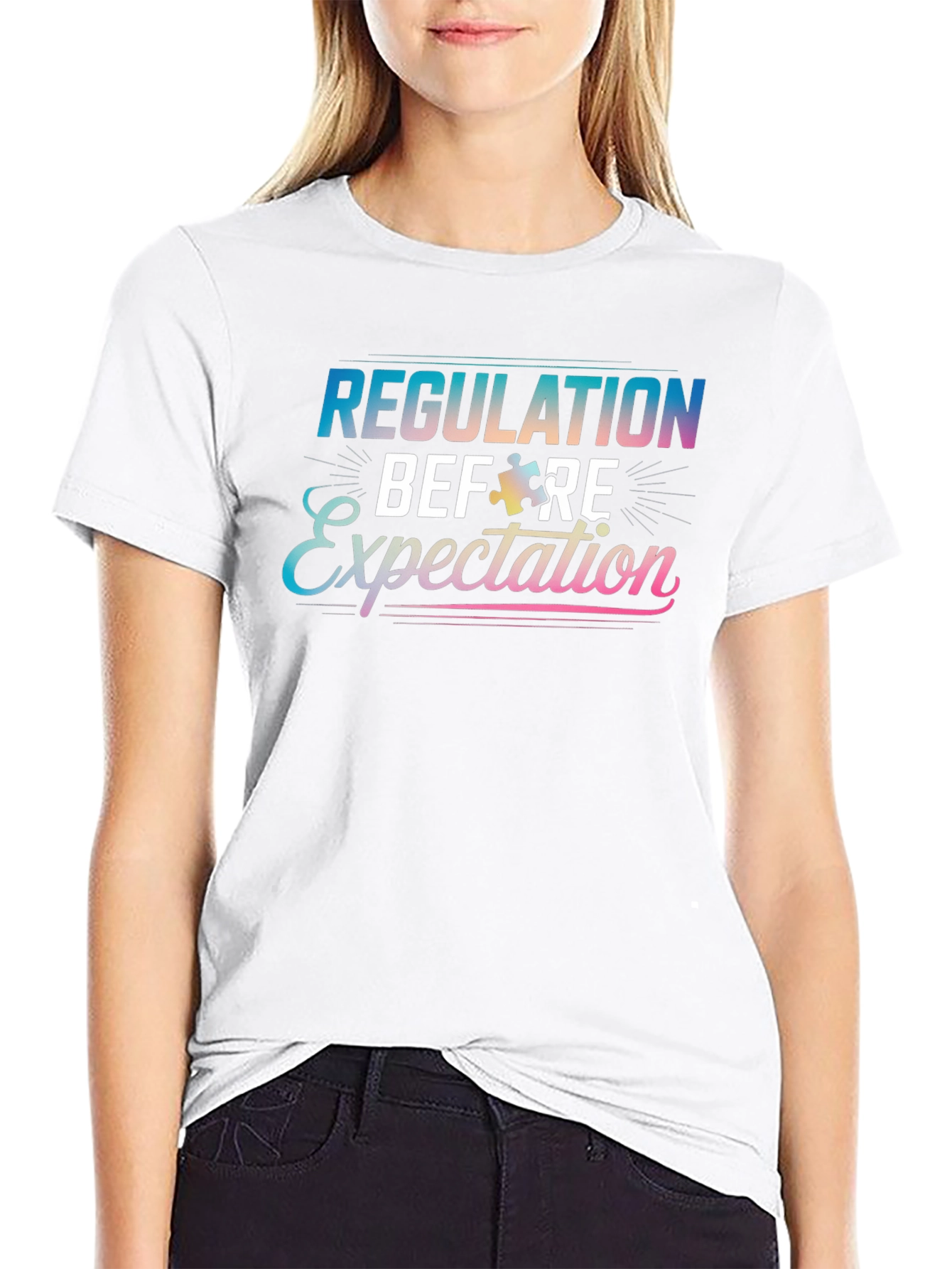 Regulation Before Expectation Autism Awareness T-Shirt