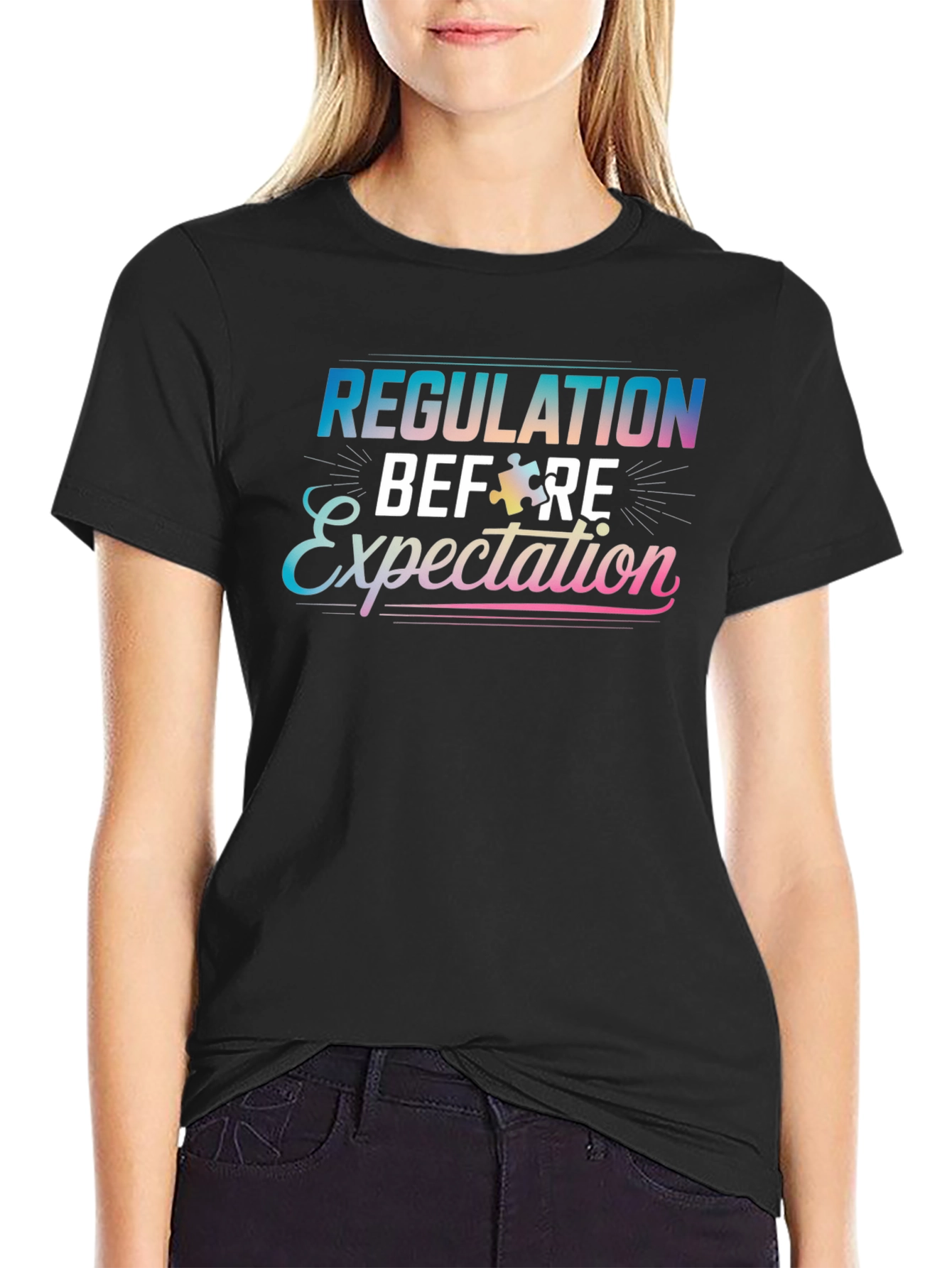 Regulation Before Expectation Autism Awareness T-Shirt