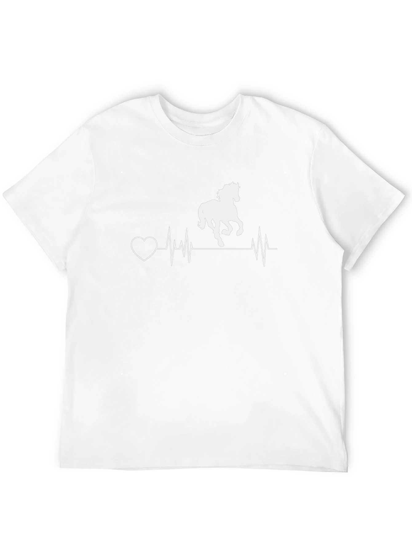 Horse Heartbeat T-Shirt - Equestrian Love Tee