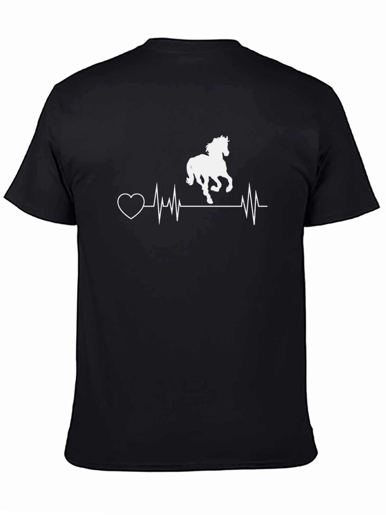 Horse Heartbeat T-Shirt - Equestrian Love Tee
