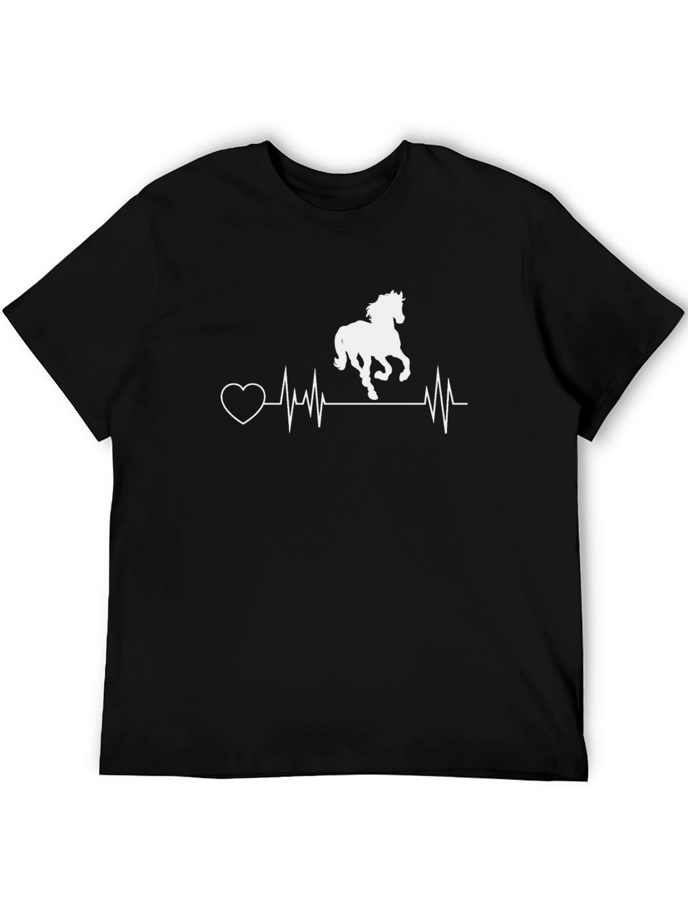 Horse Heartbeat T-Shirt - Equestrian Love Tee