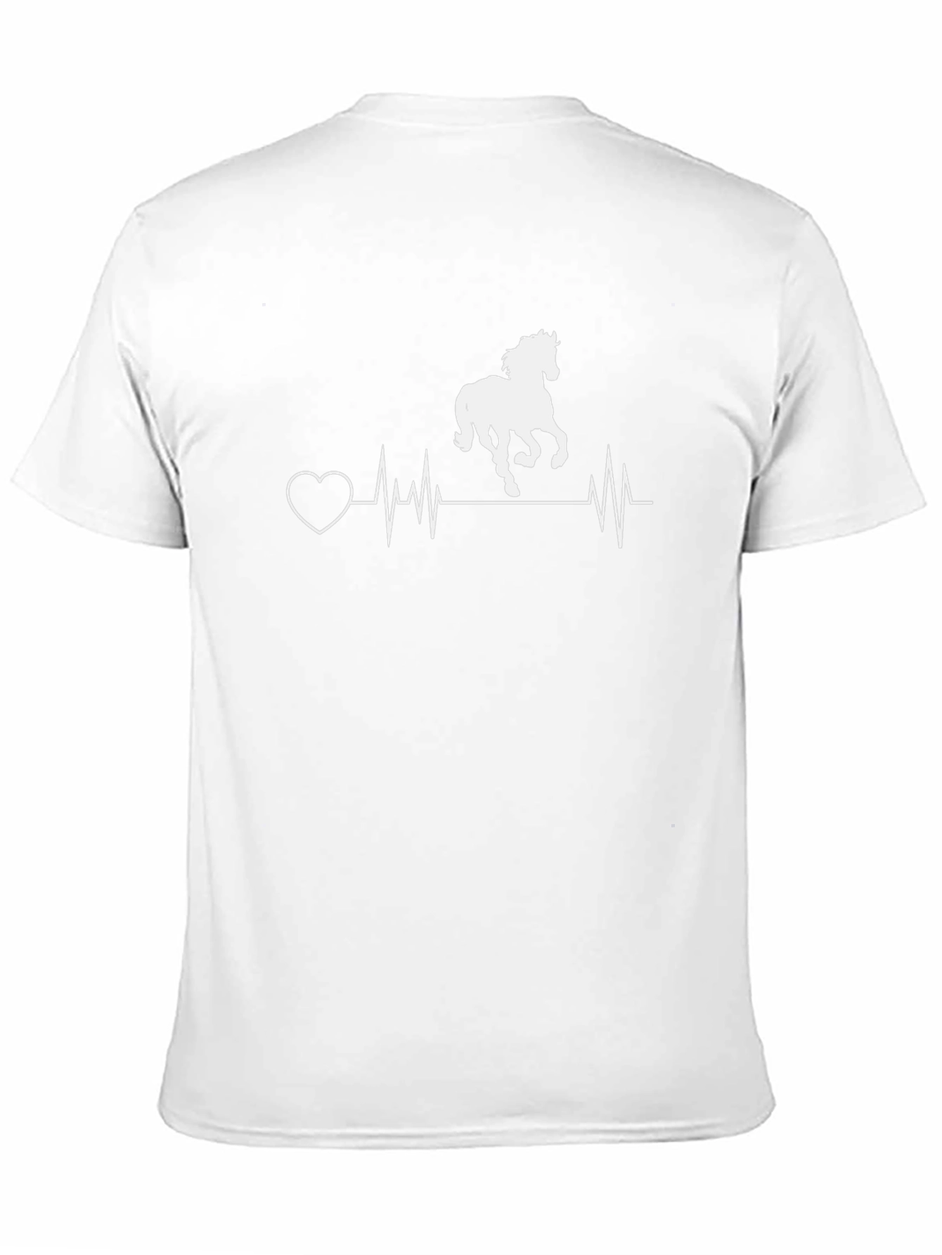 Horse Heartbeat T-Shirt - Equestrian Love Tee