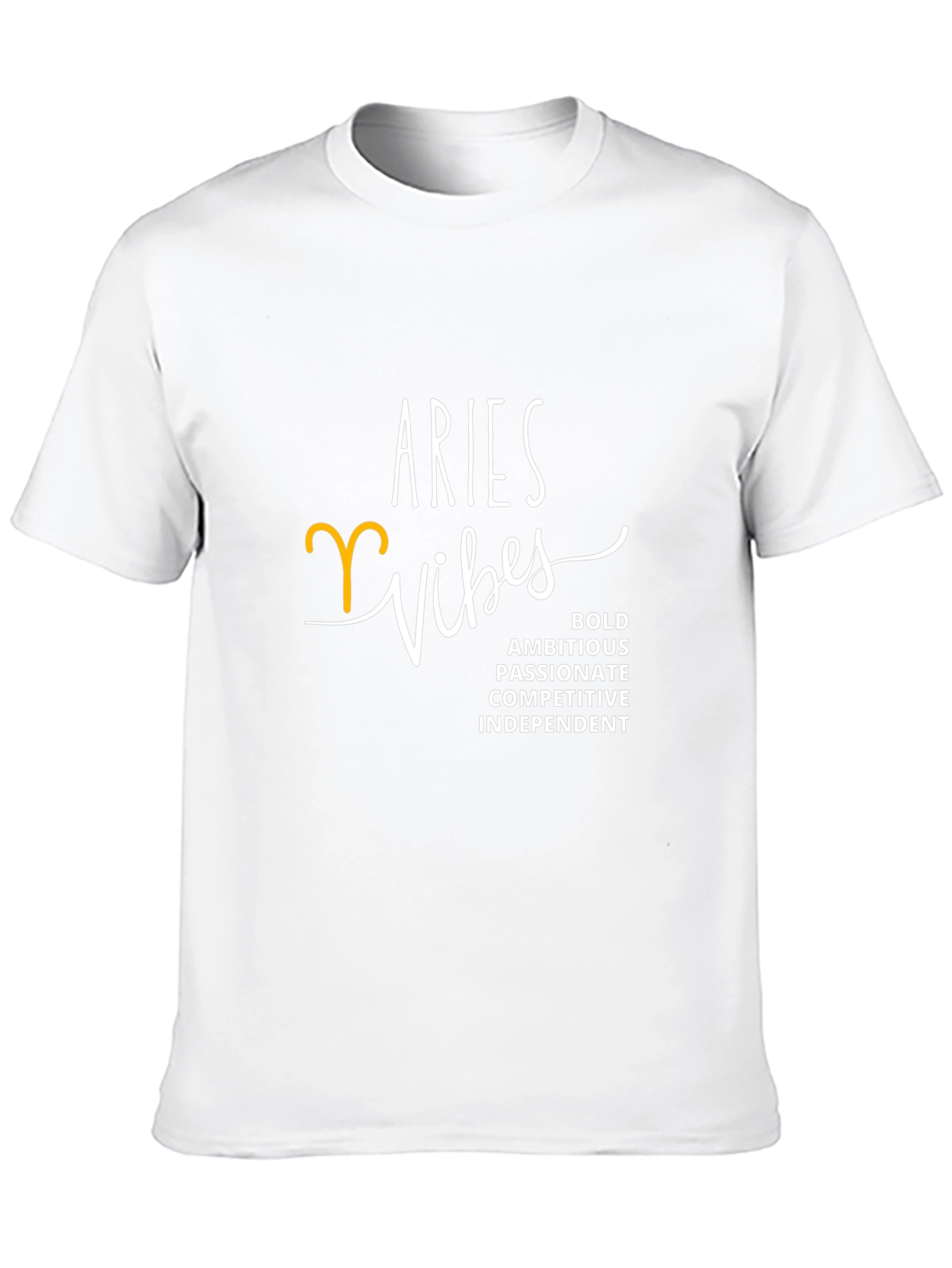 Aries Vibes Black T-Shirt - Zodiac Sign Apparel